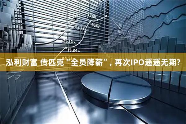泓利财富 传匹克“全员降薪”, 再次IPO遥遥无期?