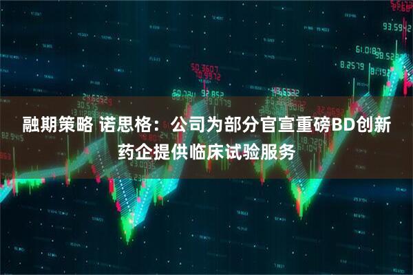 融期策略 诺思格：公司为部分官宣重磅BD创新药企提供临床试验服务
