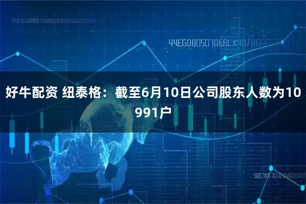 好牛配资 纽泰格：截至6月10日公司股东人数为10991户